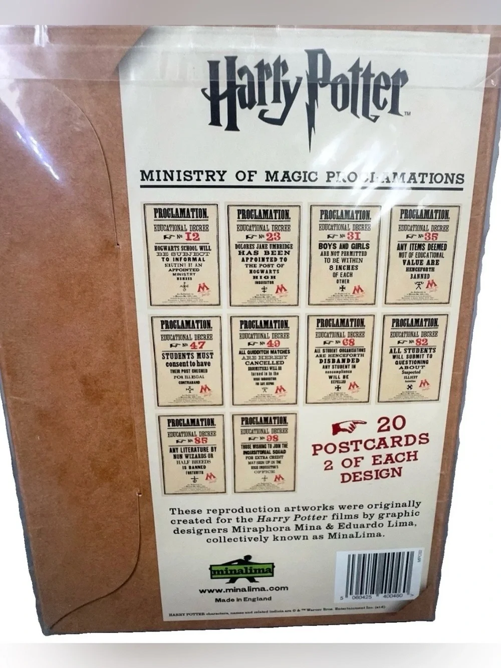 MinaLima complete harry